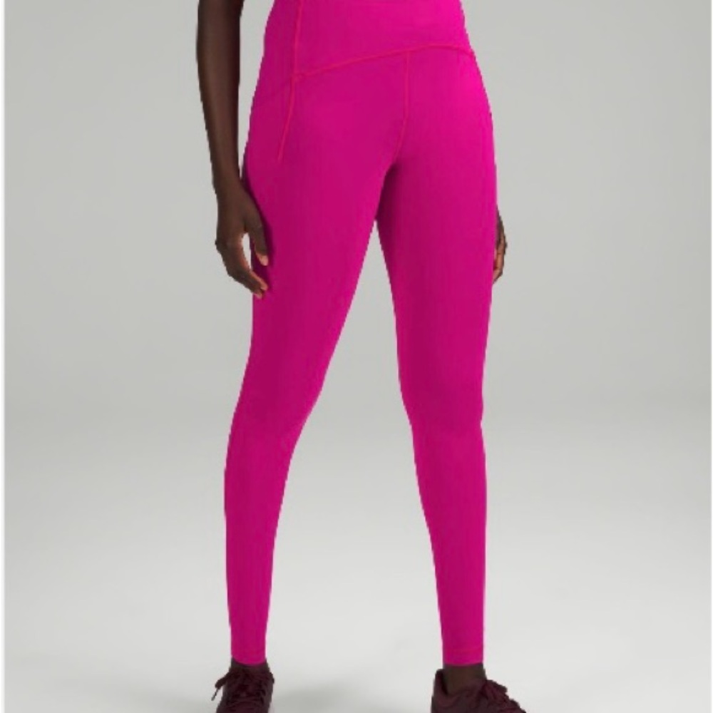 Lululemon Athletica Bright Pink Leggings